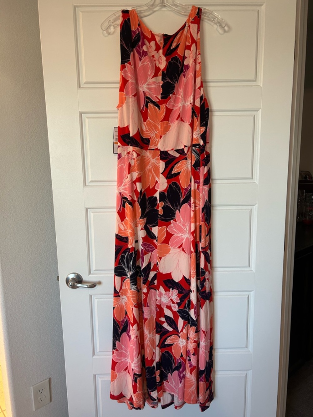 NWT Jessica Howard Size 24W Floral V-Neck Maxi Dress - Picture 2 of 8
